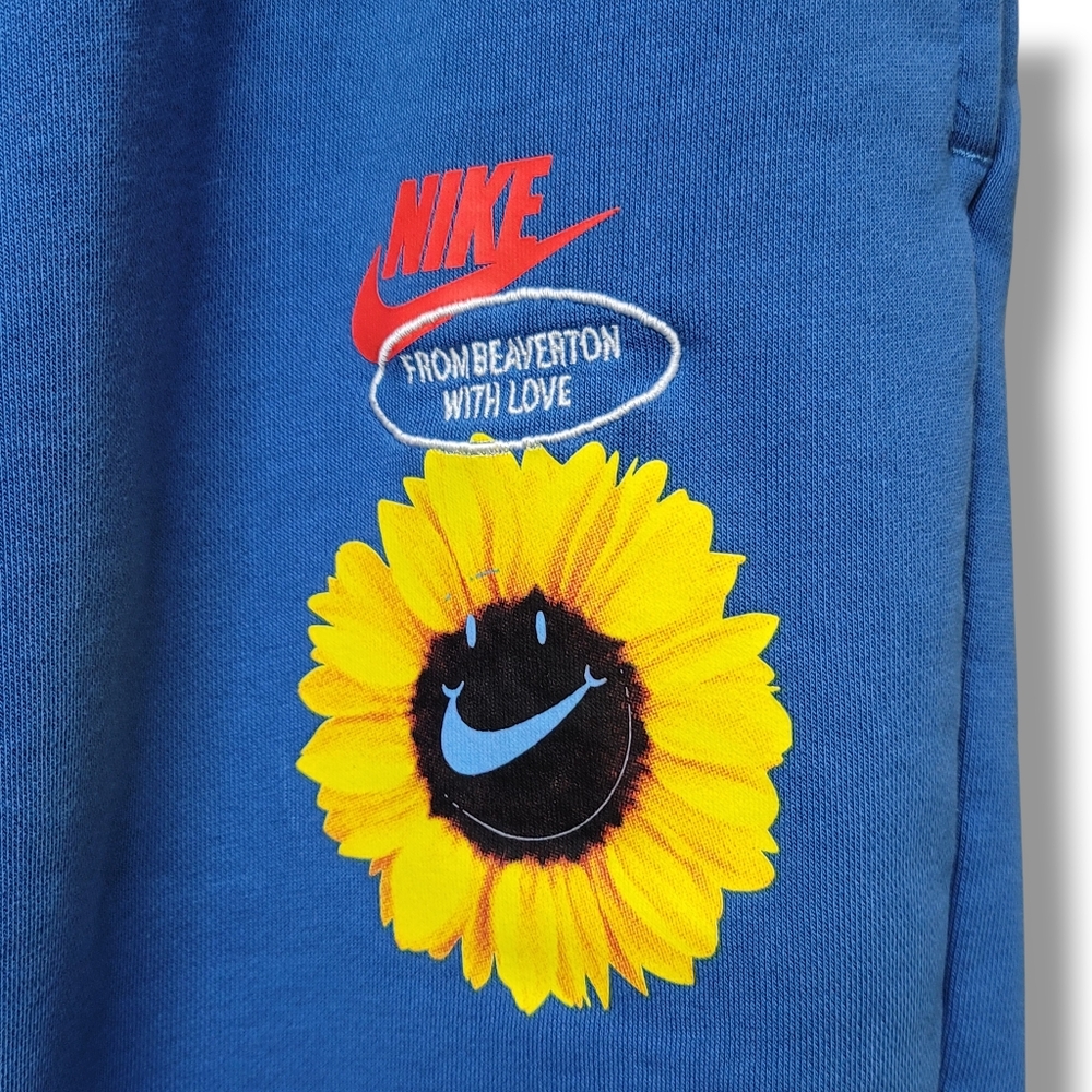Nike "From Beaverton With Love" RARE Sweatpants With Sunflower & Daisy, 2XL
